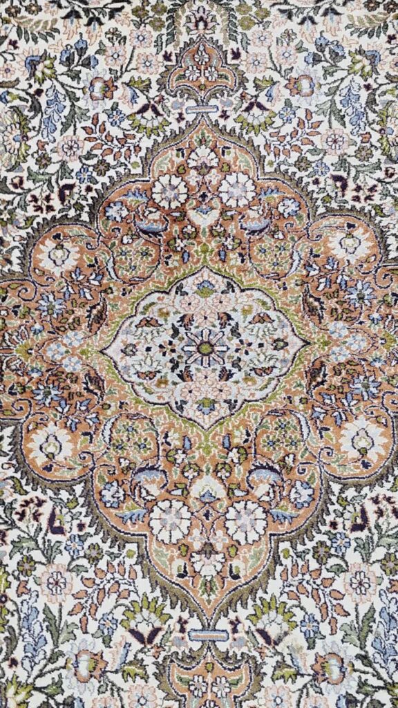 Orientteppich Kashmir 285 x 185 cm Seide handgeknüpft