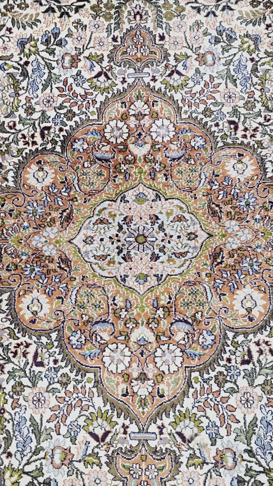 Orientteppich Kashmir 285 x 185 cm Seide handgeknüpft