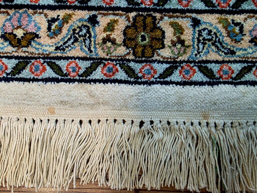 Orientteppich Kashmir 285 x 185 cm Seide handgeknüpft