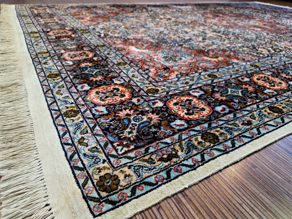 Orientteppich Kashmir 285 x 185 cm Seide handgeknüpft