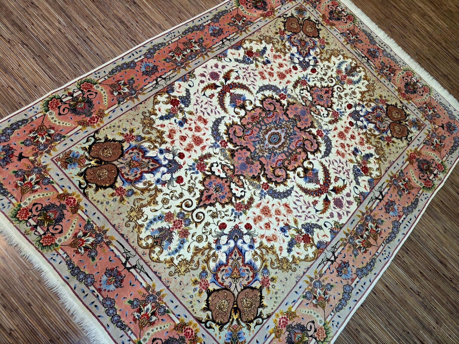 Perserteppich Tabriz 206 x 150 cm Schurwolle handgeknüpft