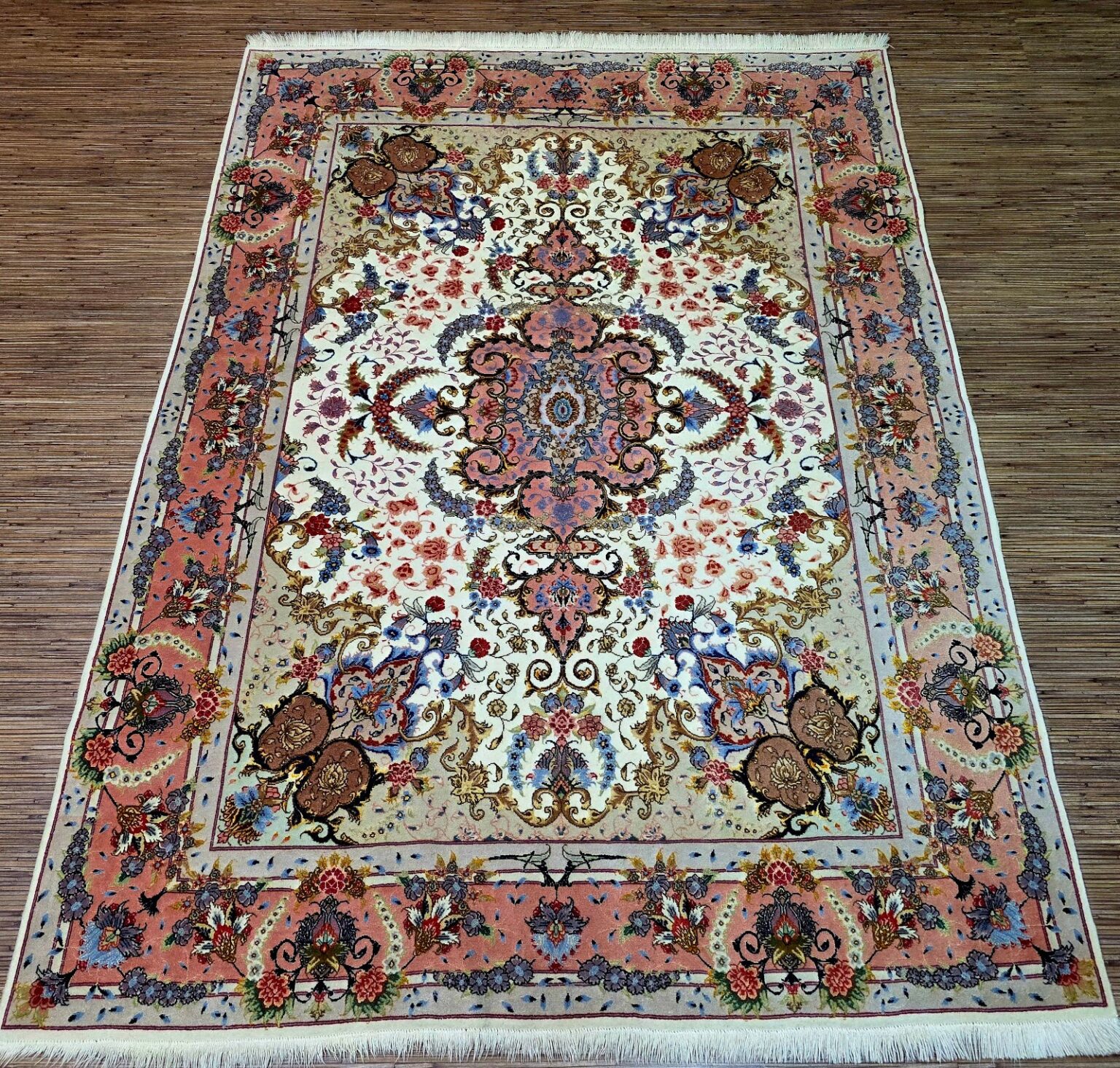 Perserteppich Tabriz 206 x 150 cm Schurwolle handgeknüpft