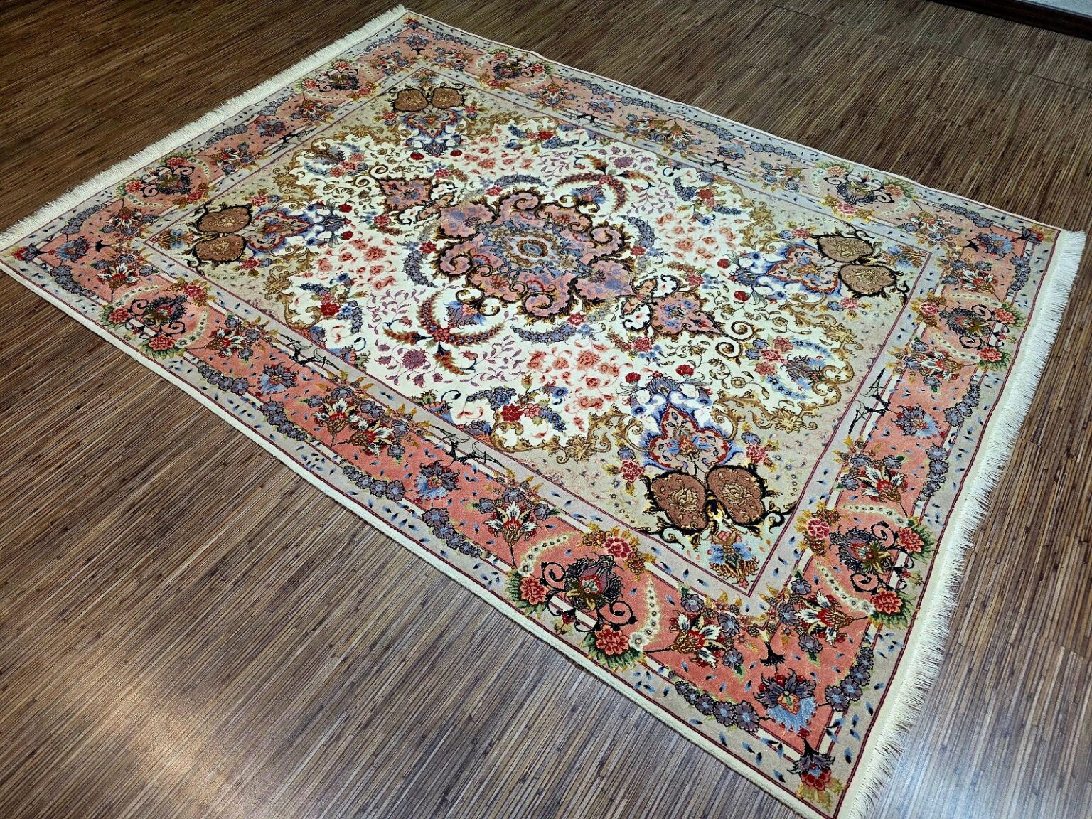 Perserteppich Tabriz 206 x 150 cm Schurwolle handgeknüpft