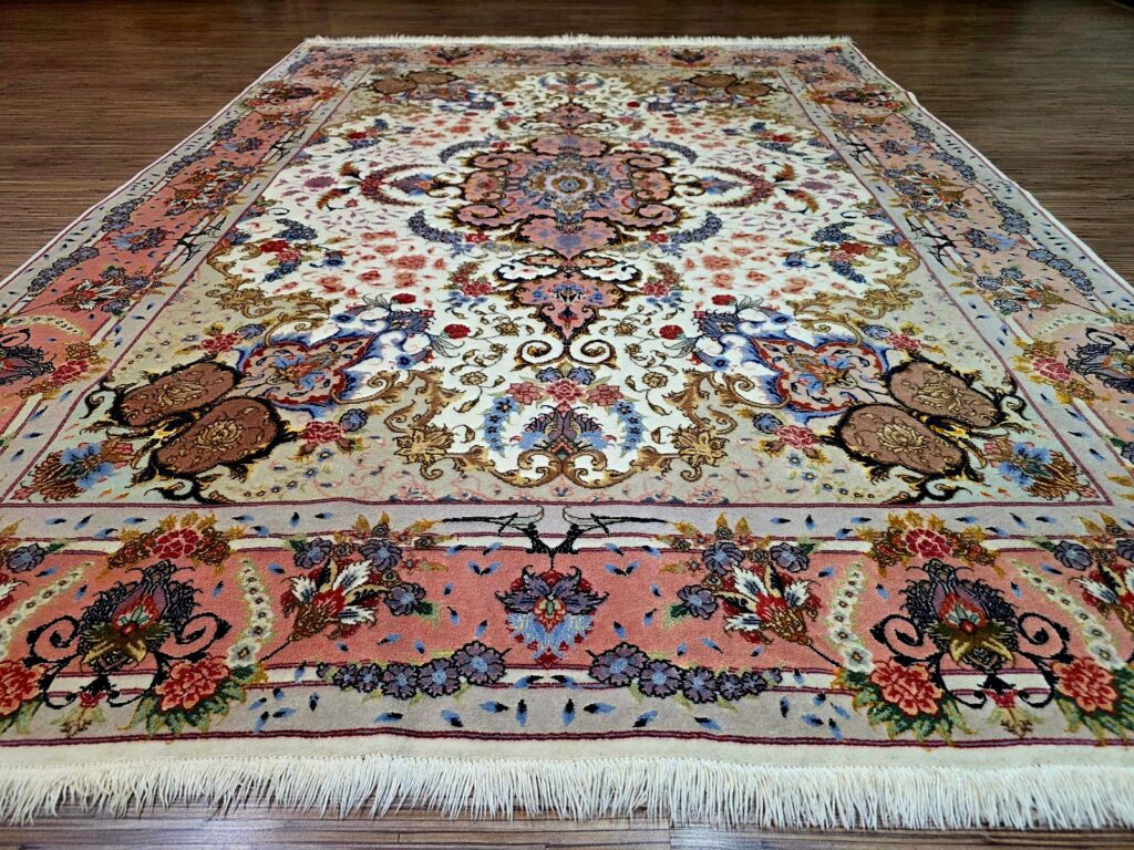 Perserteppich Tabriz 206 x 150 cm Schurwolle handgeknüpft