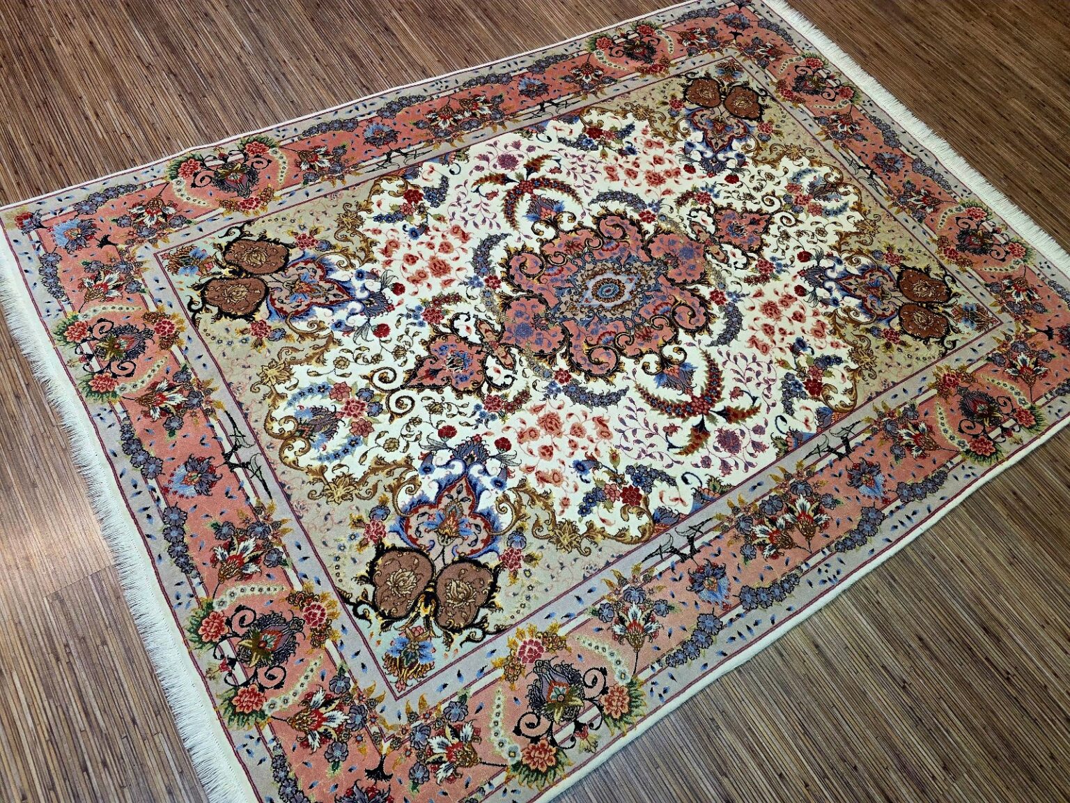Perserteppich Tabriz 206 x 150 cm Schurwolle handgeknüpft