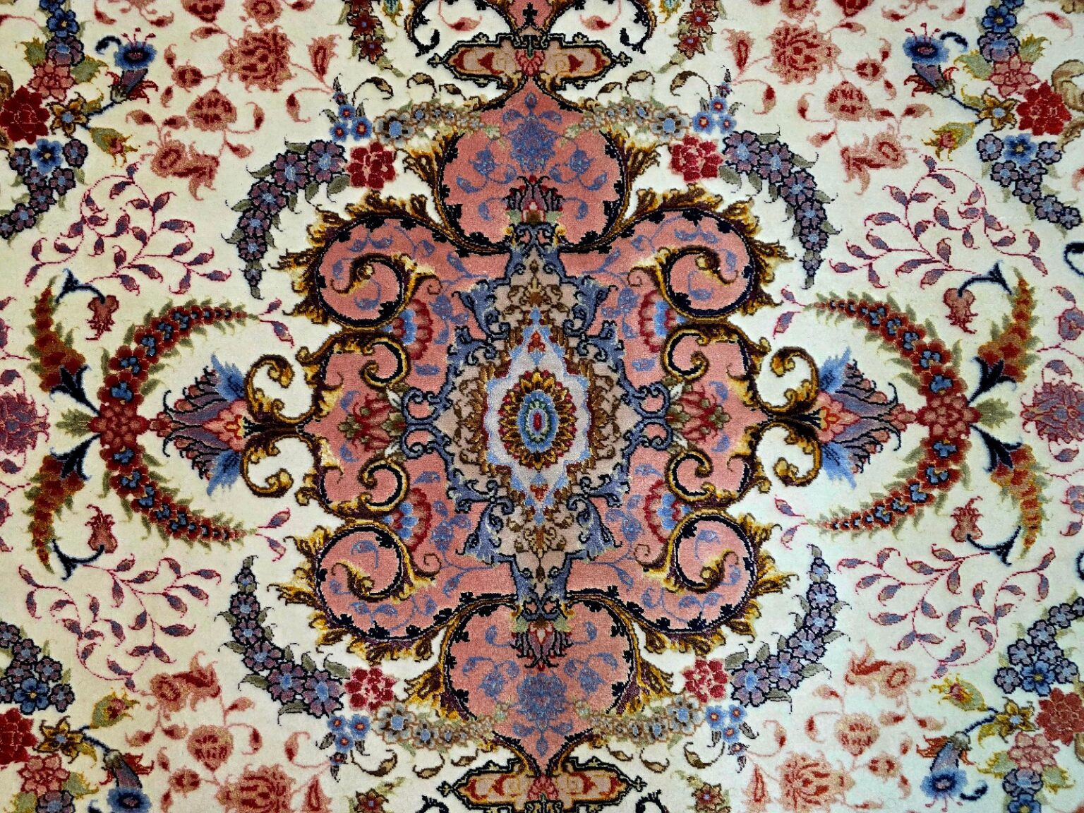 Perserteppich Tabriz 206 x 150 cm Schurwolle handgeknüpft