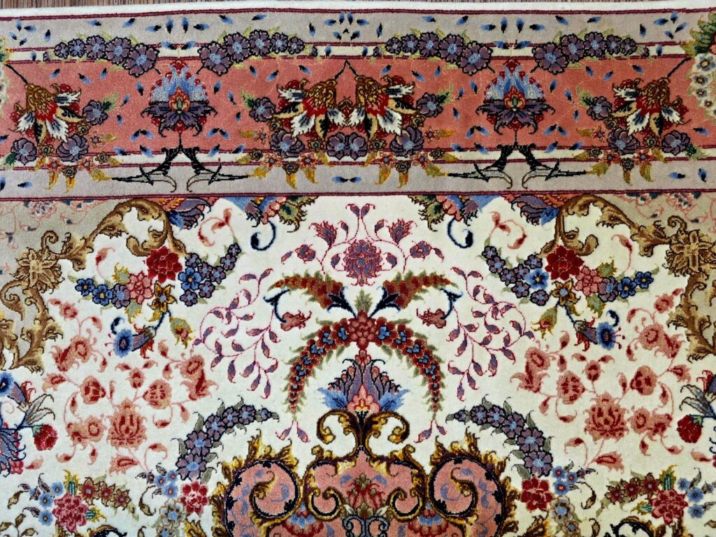 Perserteppich Tabriz 206 x 150 cm Schurwolle handgeknüpft