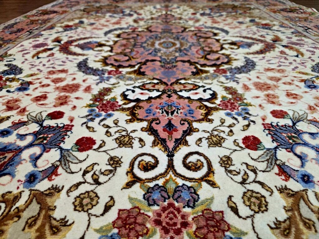 Perserteppich Tabriz 206 x 150 cm Schurwolle handgeknüpft