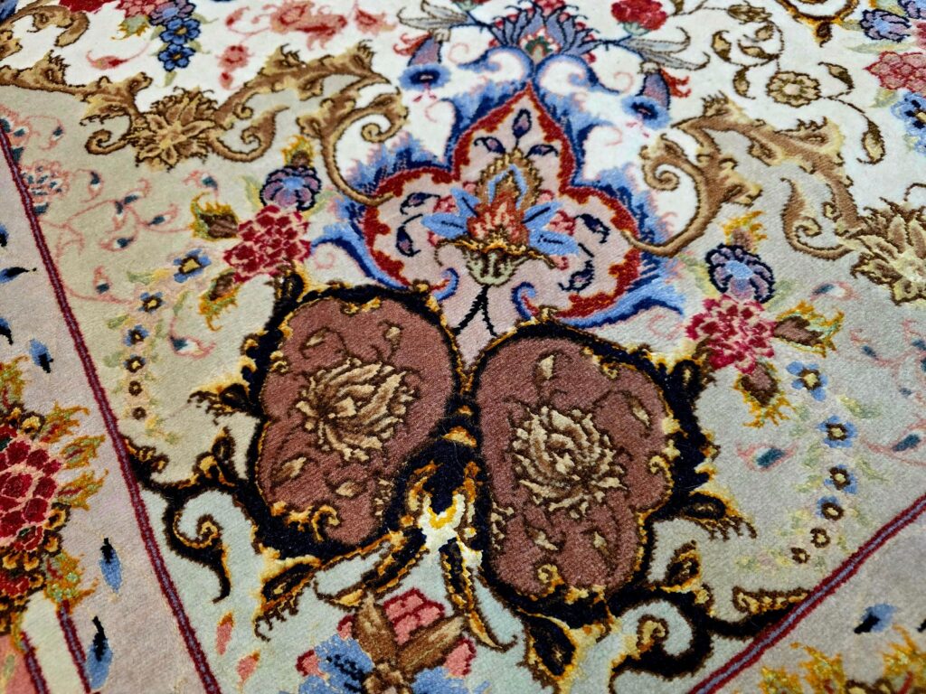 Perserteppich Tabriz 206 x 150 cm Schurwolle handgeknüpft