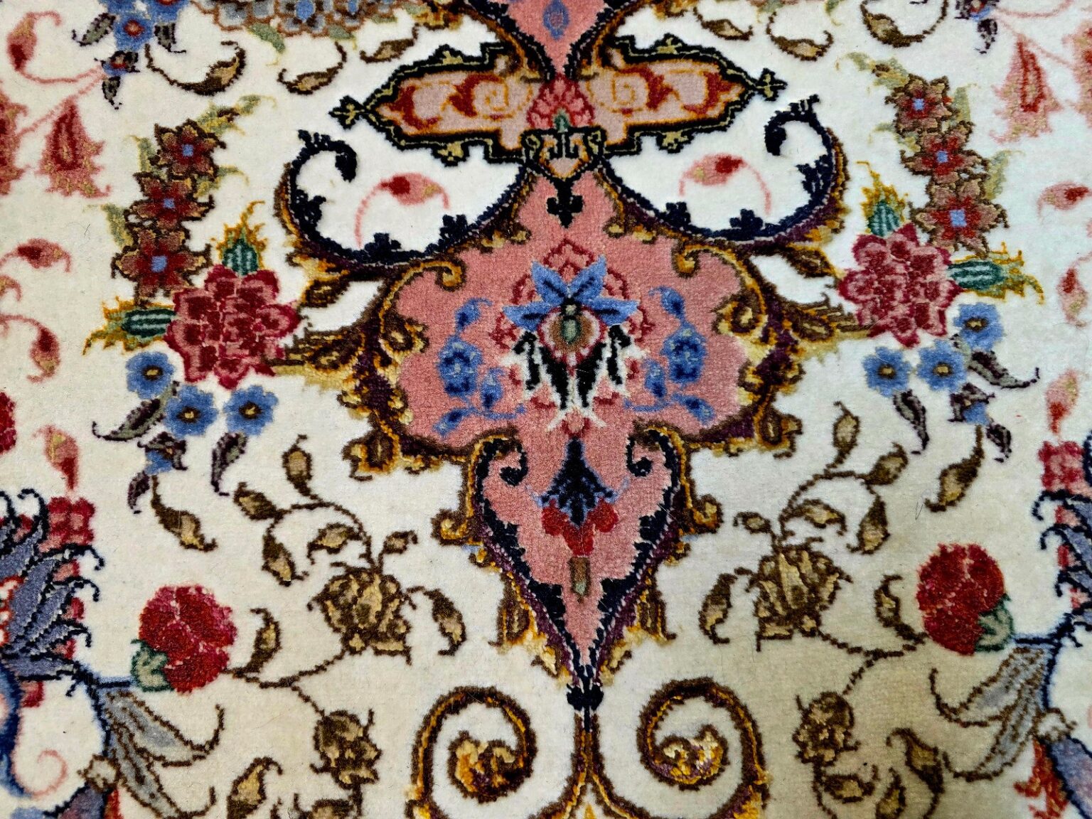 Perserteppich Tabriz 206 x 150 cm Schurwolle handgeknüpft