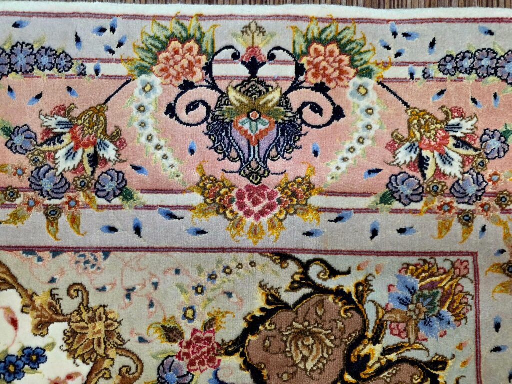 Perserteppich Tabriz 206 x 150 cm Schurwolle handgeknüpft