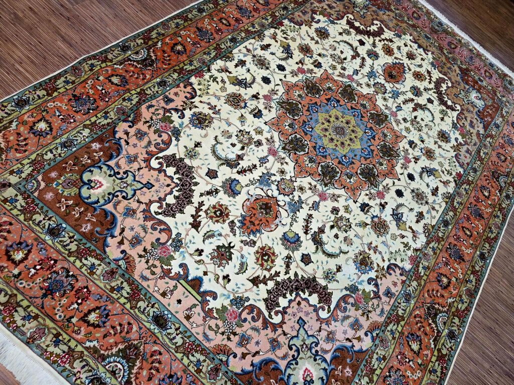 Perserteppich Tabriz 302 x 204 cm Schurwolle handgeknüpft