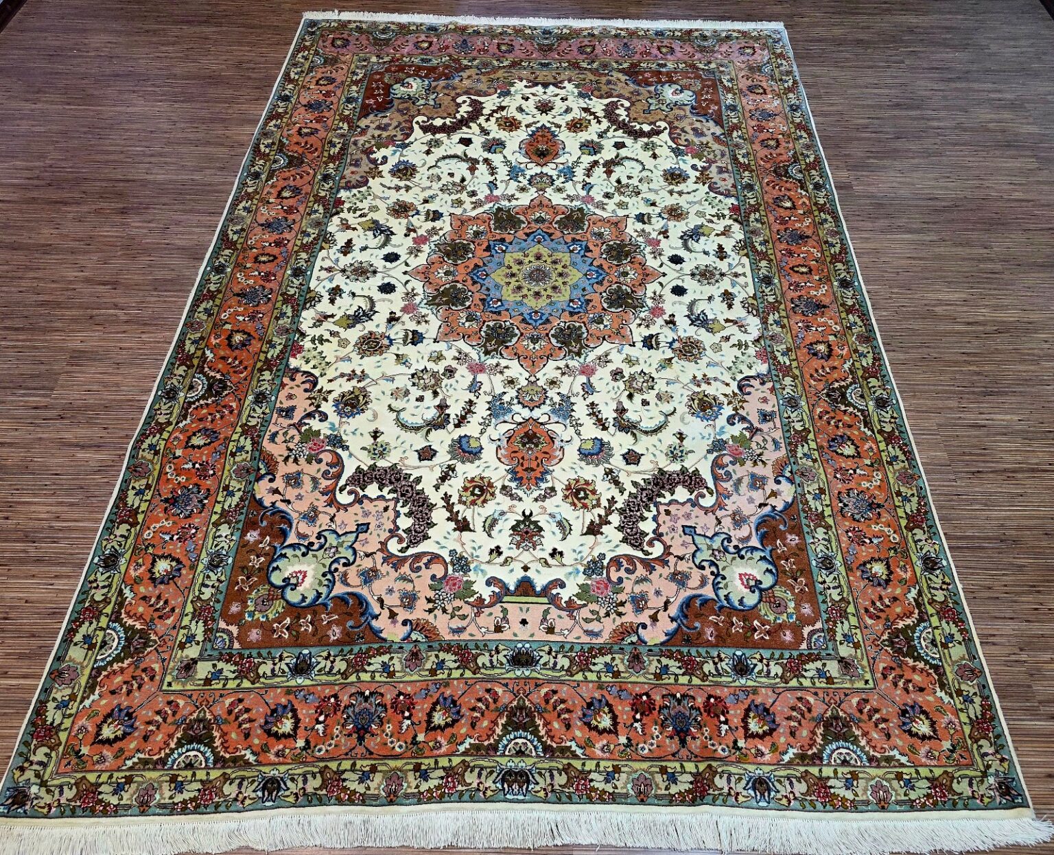 Perserteppich Tabriz 302 x 204 cm Schurwolle handgeknüpft