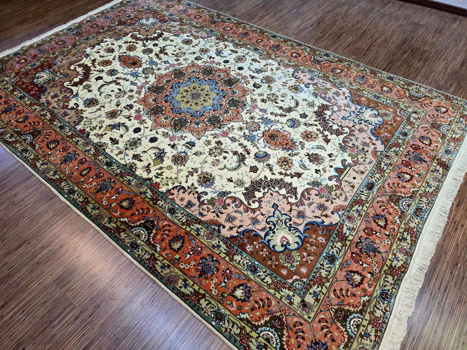 Perserteppich Tabriz 302 x 204 cm Schurwolle handgeknüpft