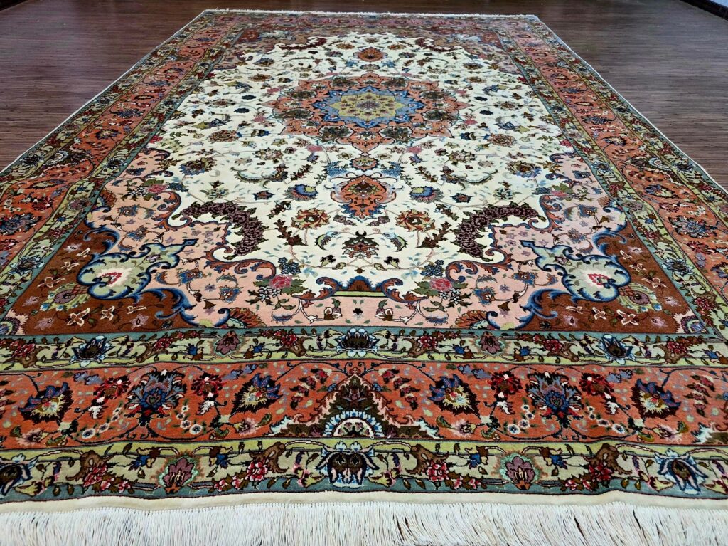 Perserteppich Tabriz 302 x 204 cm Schurwolle handgeknüpft