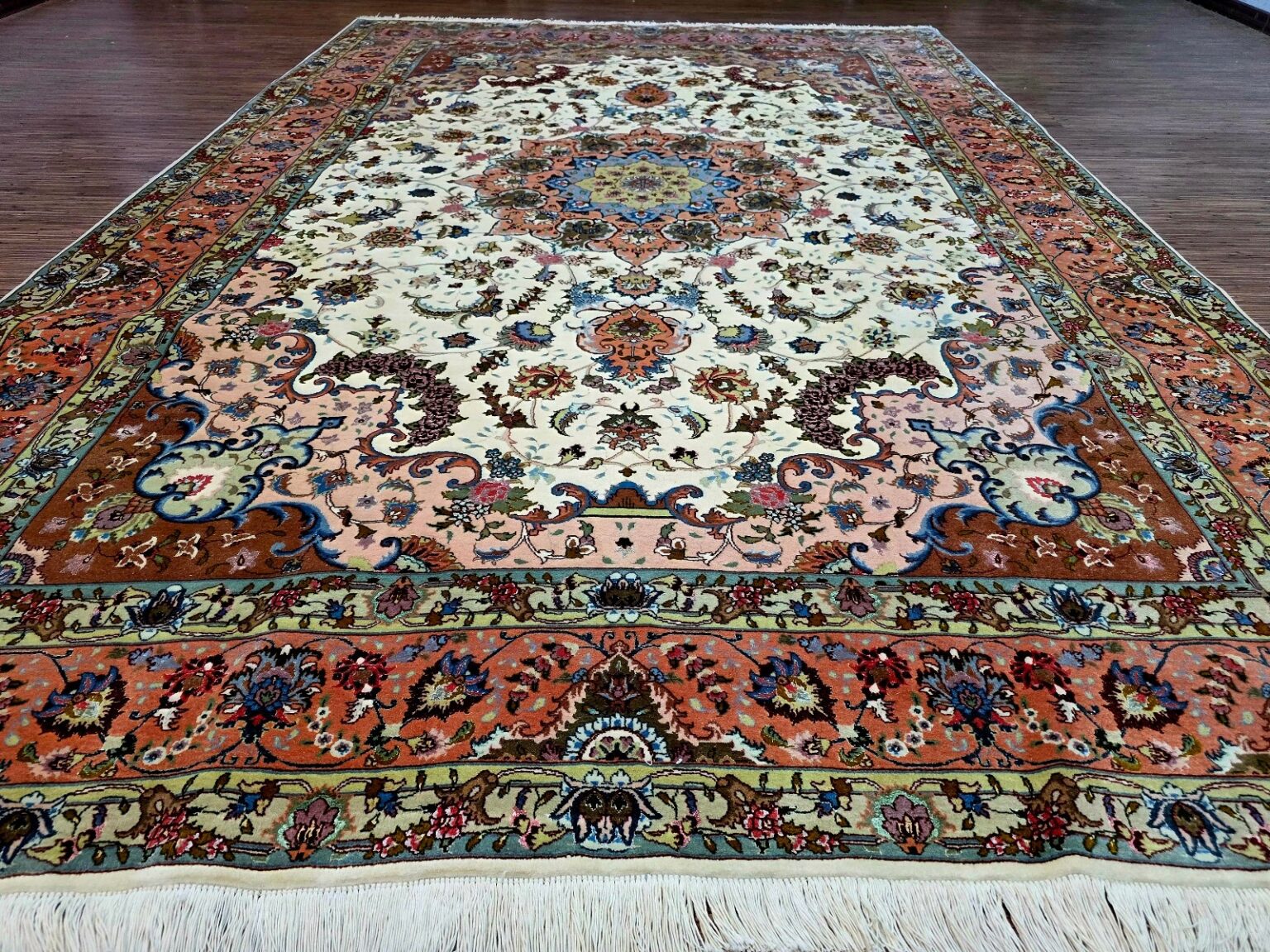 Perserteppich Tabriz 302 x 204 cm Schurwolle handgeknüpft