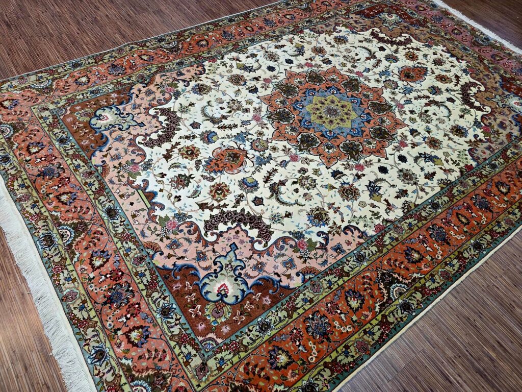 Perserteppich Tabriz 302 x 204 cm Schurwolle handgeknüpft