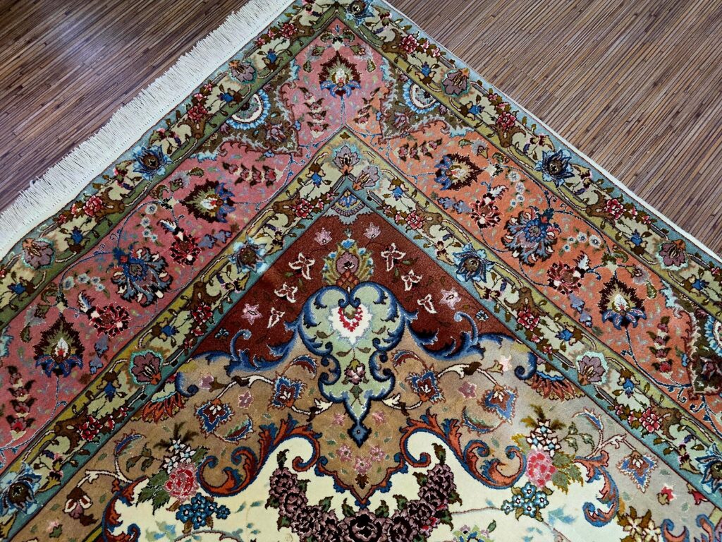 Perserteppich Tabriz 302 x 204 cm Schurwolle handgeknüpft