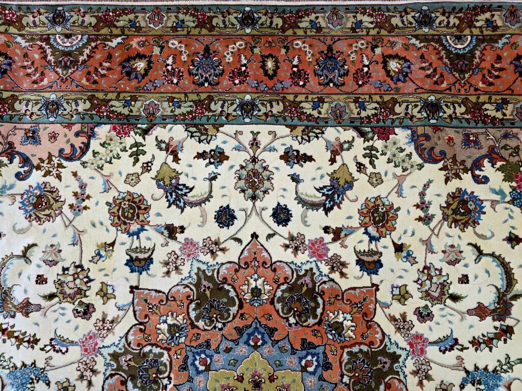 Perserteppich Tabriz 302 x 204 cm Schurwolle handgeknüpft