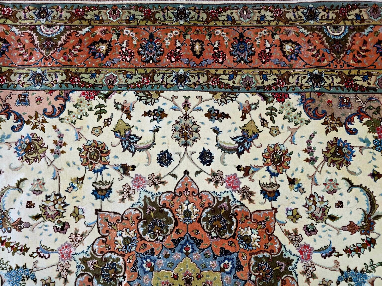 Perserteppich Tabriz 302 x 204 cm Schurwolle handgeknüpft