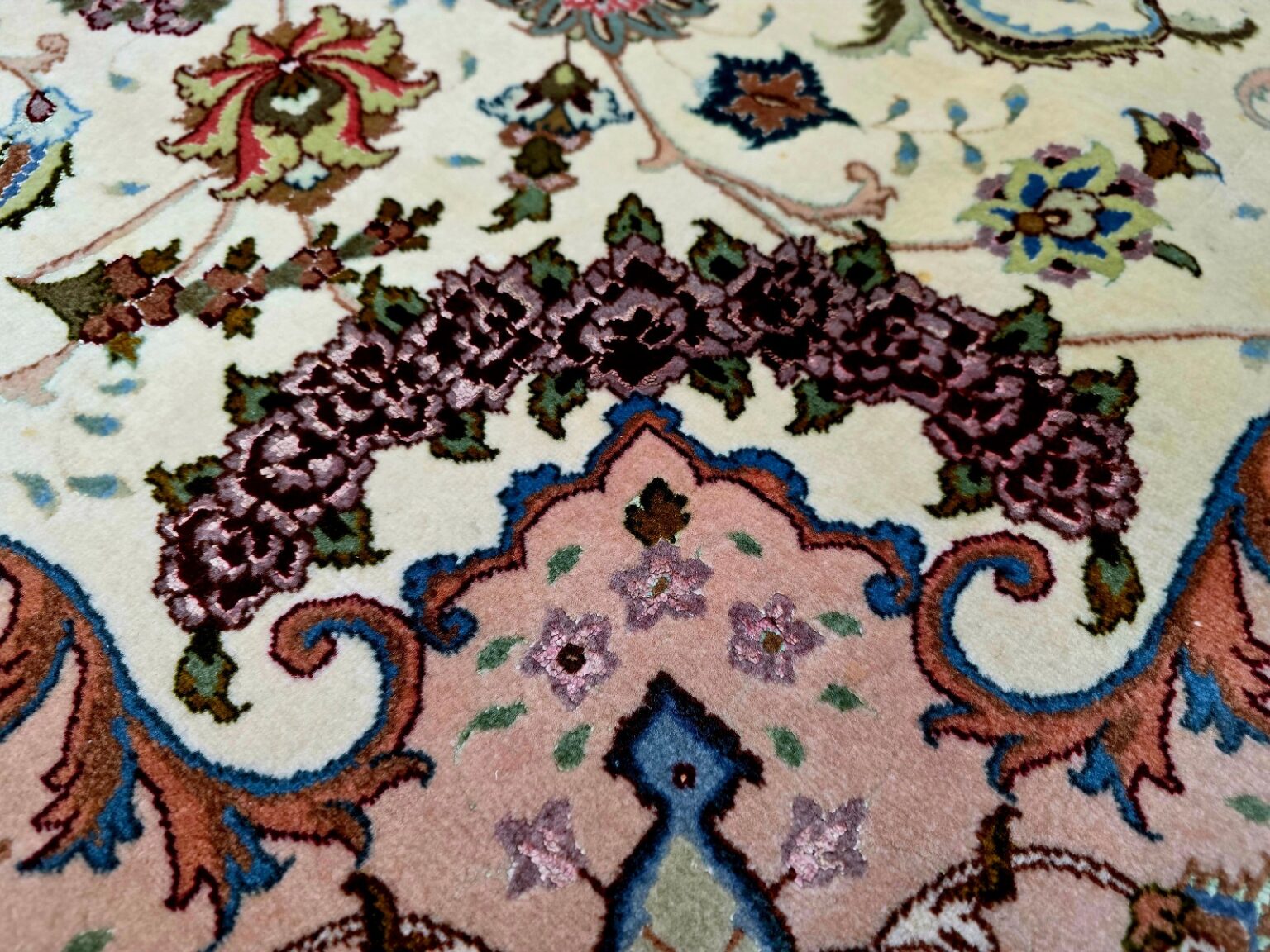 Perserteppich Tabriz 302 x 204 cm Schurwolle handgeknüpft