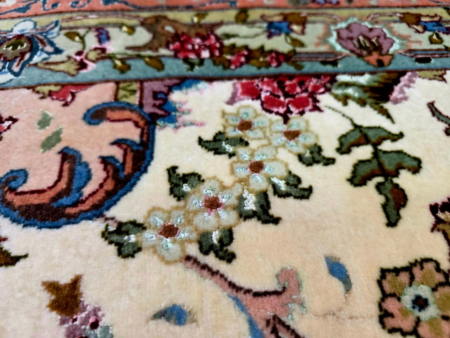 Perserteppich Tabriz 302 x 204 cm Schurwolle handgeknüpft