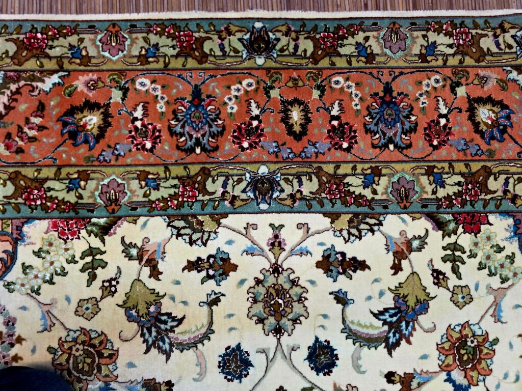 Perserteppich Tabriz 302 x 204 cm Schurwolle handgeknüpft