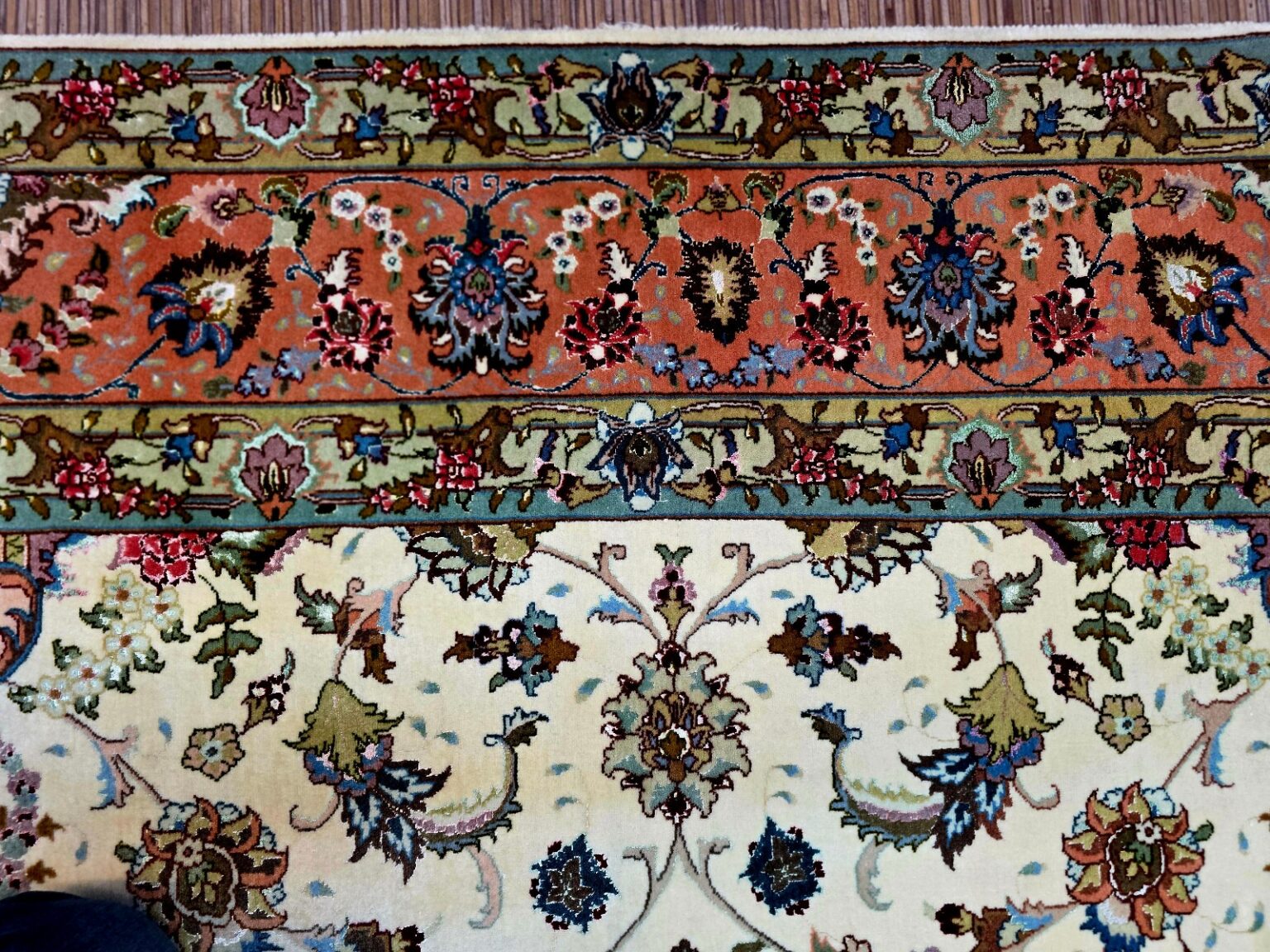 Perserteppich Tabriz 302 x 204 cm Schurwolle handgeknüpft