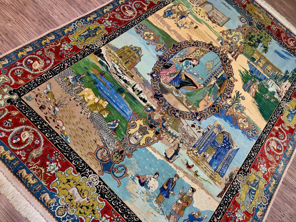 Perserteppich Tabriz 290 x 205 cm Schurwolle handgeknüpft
