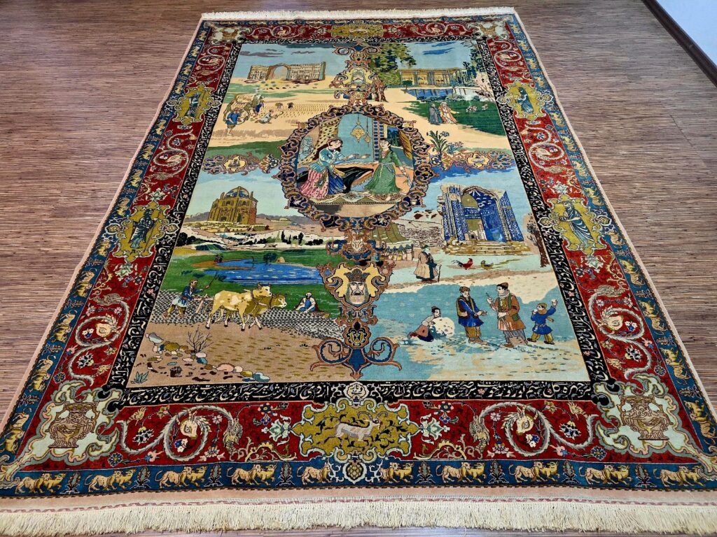 Perserteppich Tabriz 290 x 205 cm Schurwolle handgeknüpft