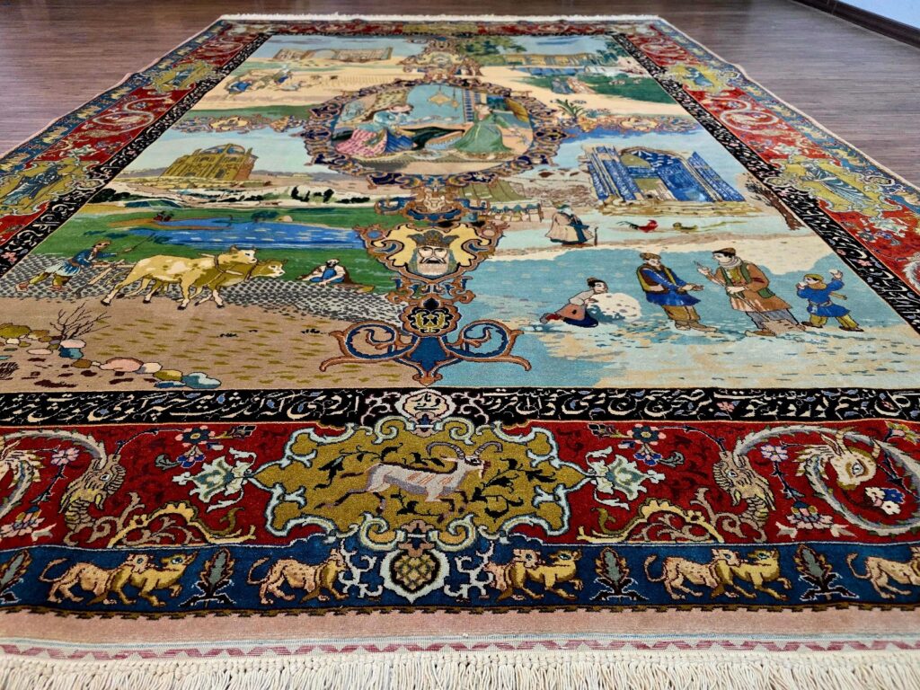 Perserteppich Tabriz 290 x 205 cm Schurwolle handgeknüpft