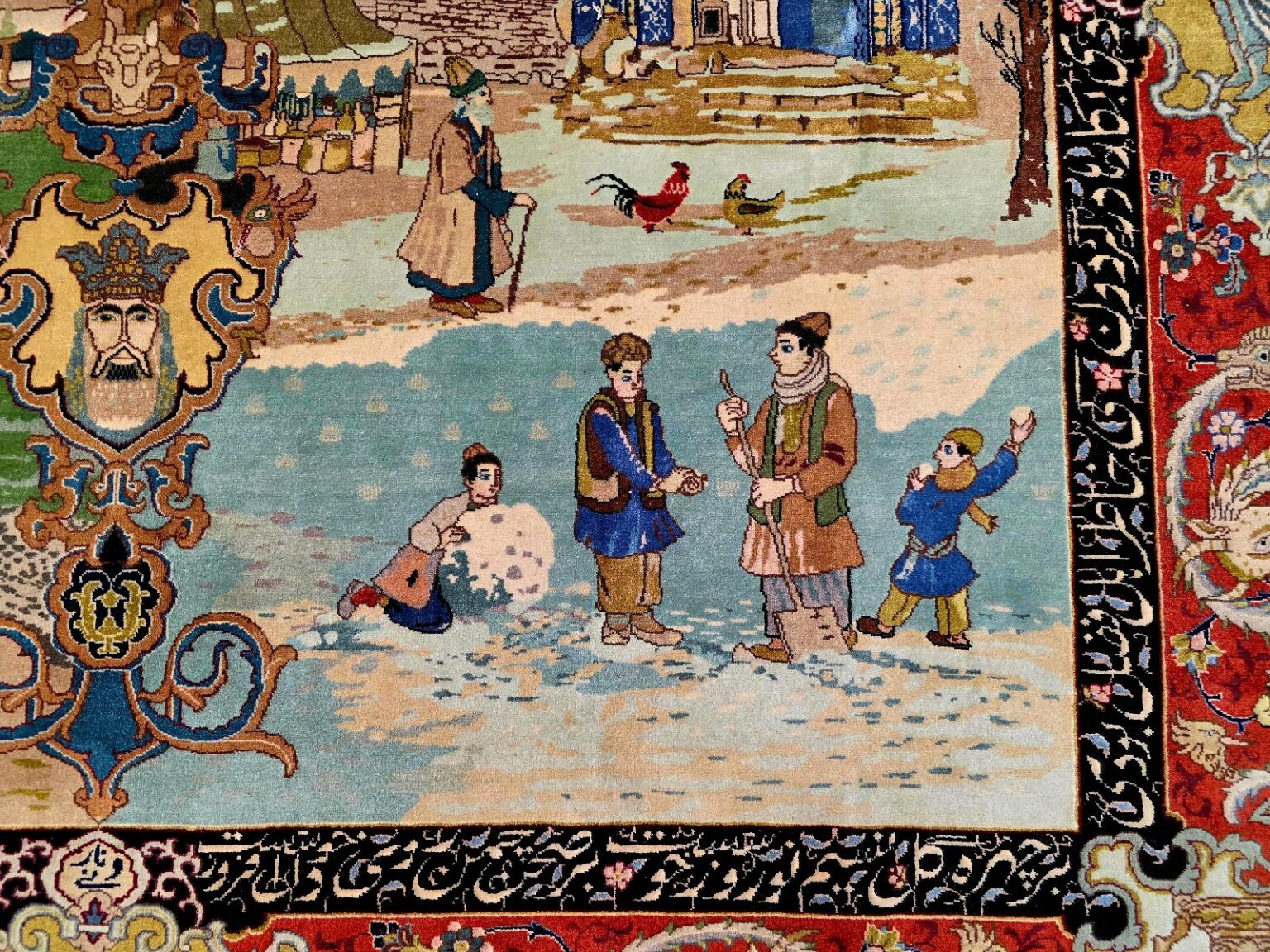 Perserteppich Tabriz 290 x 205 cm Schurwolle handgeknüpft