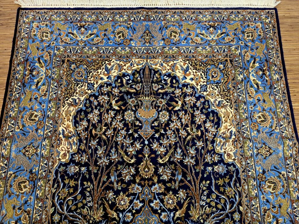 Perserteppich Isfahan 250 x 155 cm Seide handgeknüpft