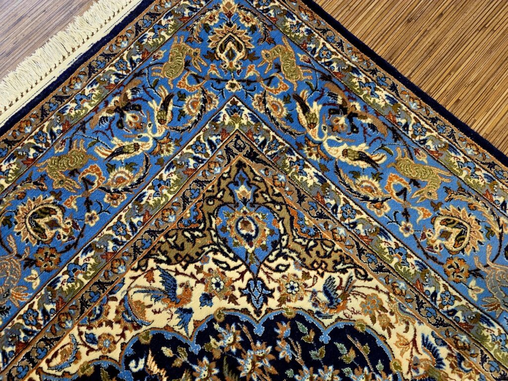 Perserteppich Isfahan 250 x 155 cm Seide handgeknüpft