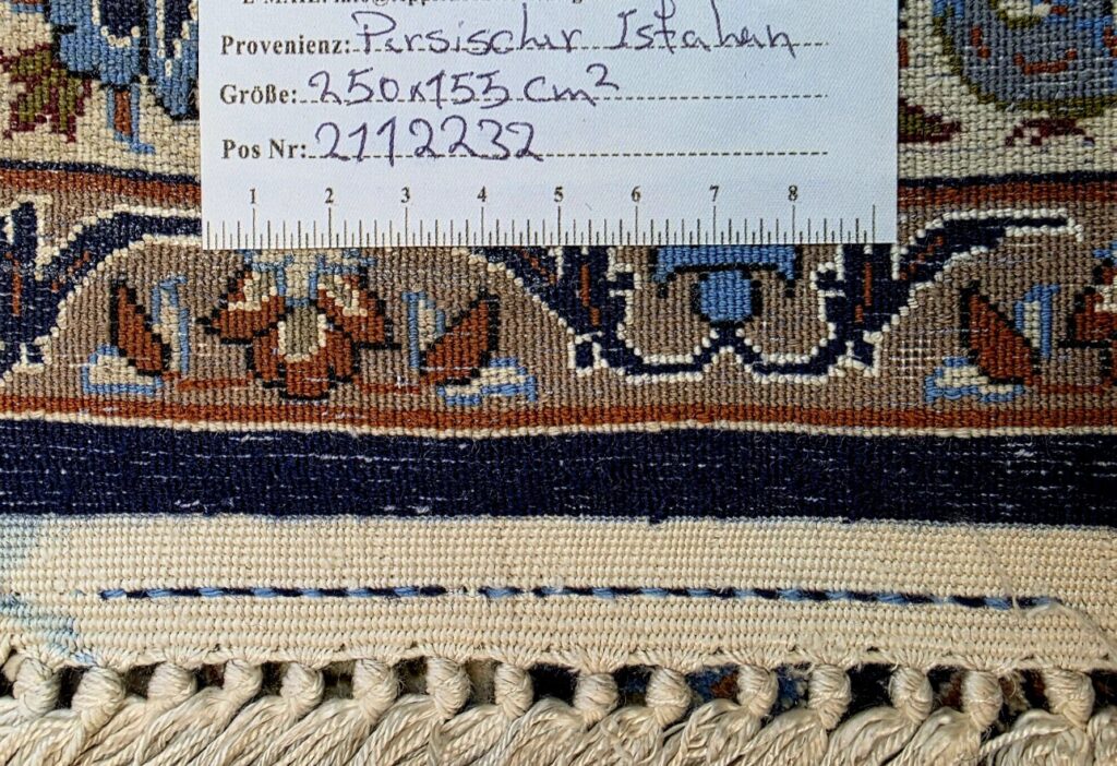 Perserteppich Isfahan 250 x 155 cm Seide handgeknüpft