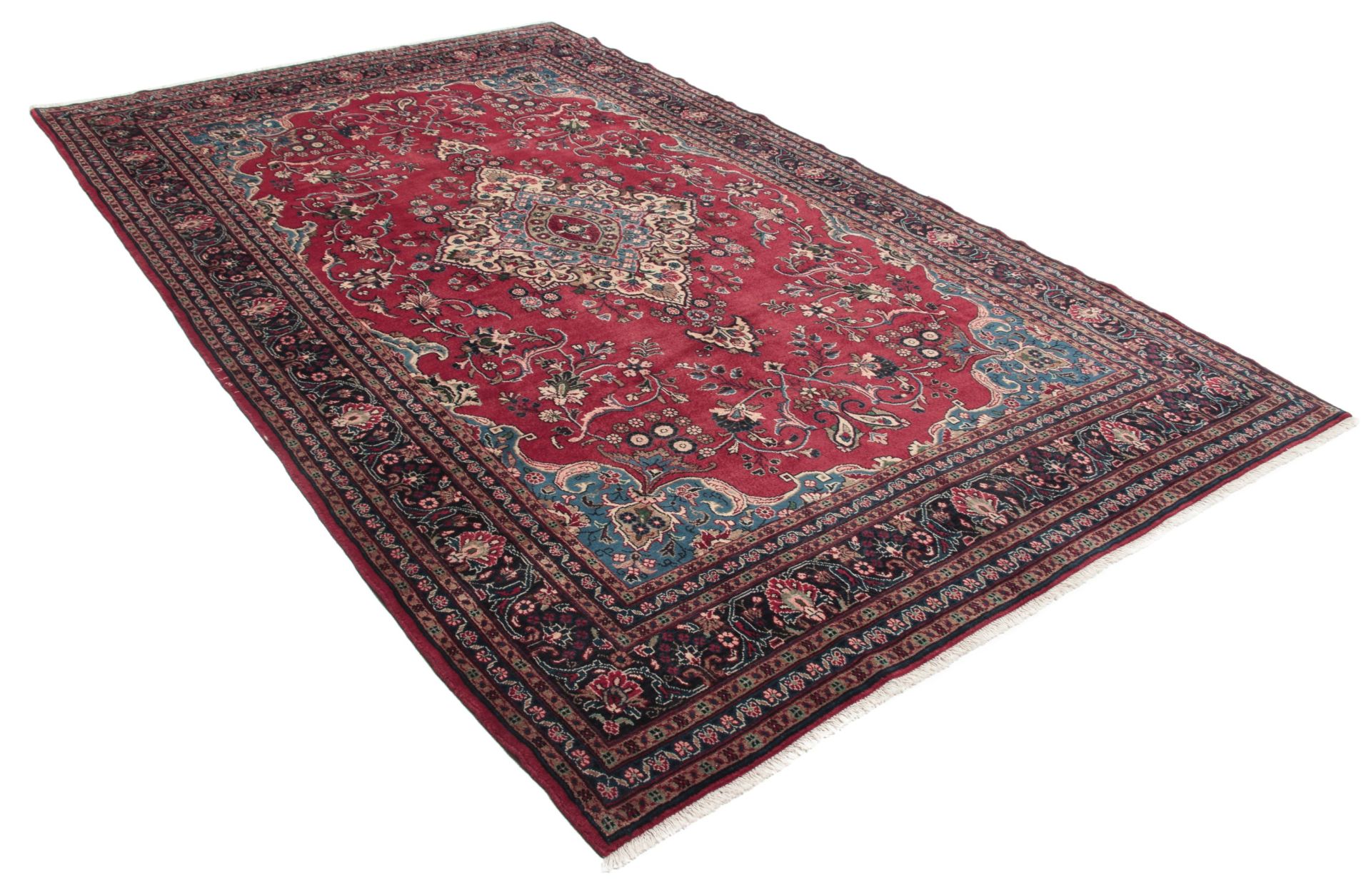 perserteppich-hamedan-208-x-330-cm-baumwolle-handgeknupft-1 Handgeknüpfter Hamadan Perserteppich 208 × 330 cm