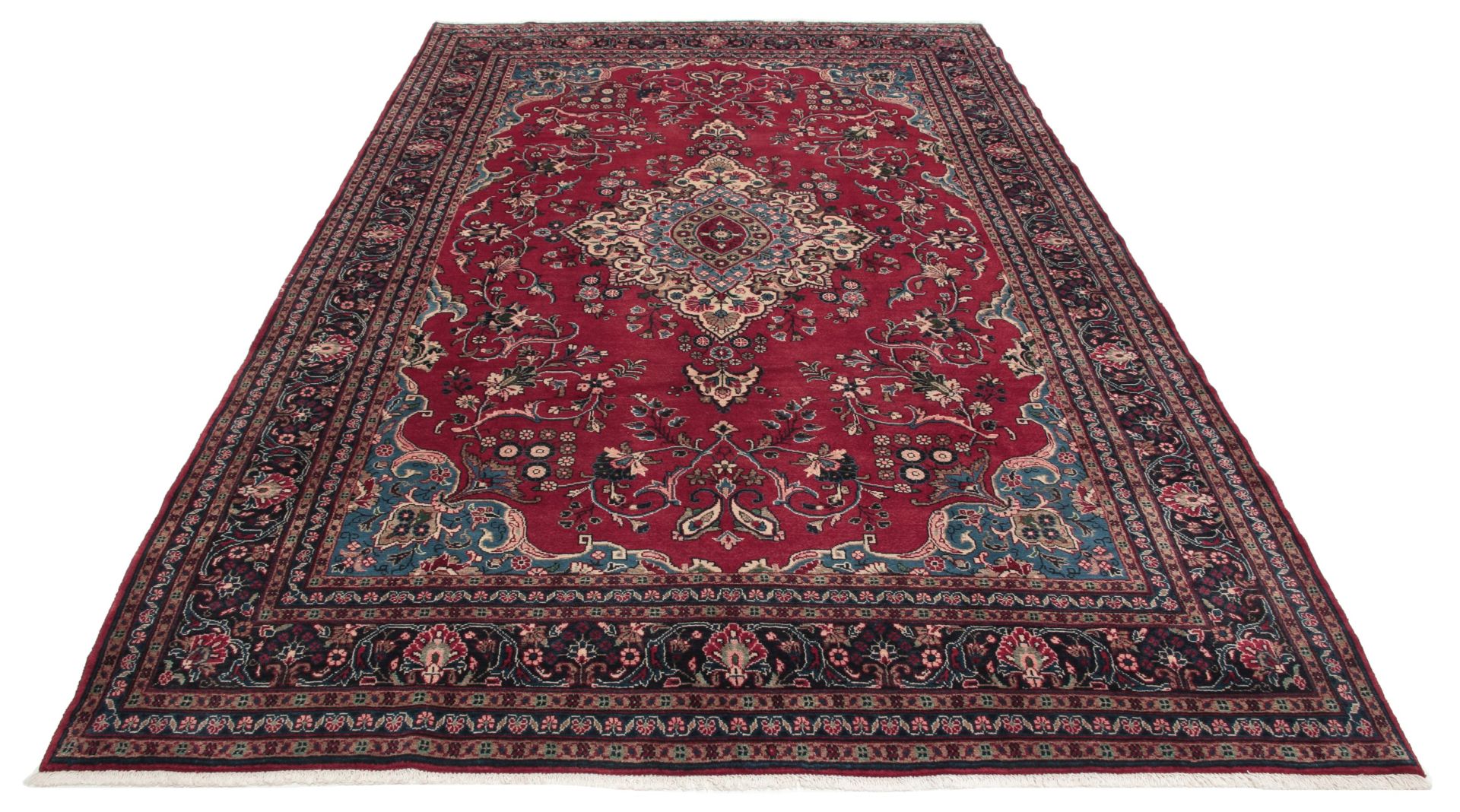 perserteppich-hamedan-208-x-330-cm-baumwolle-handgeknupft-3 Handgeknüpfter Hamadan Perserteppich 208 × 330 cm