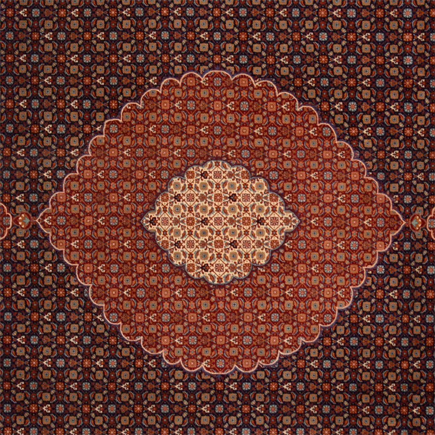 Handgeknüpfter Täbriz Perserteppich, 252 × 335 cm, Wolle