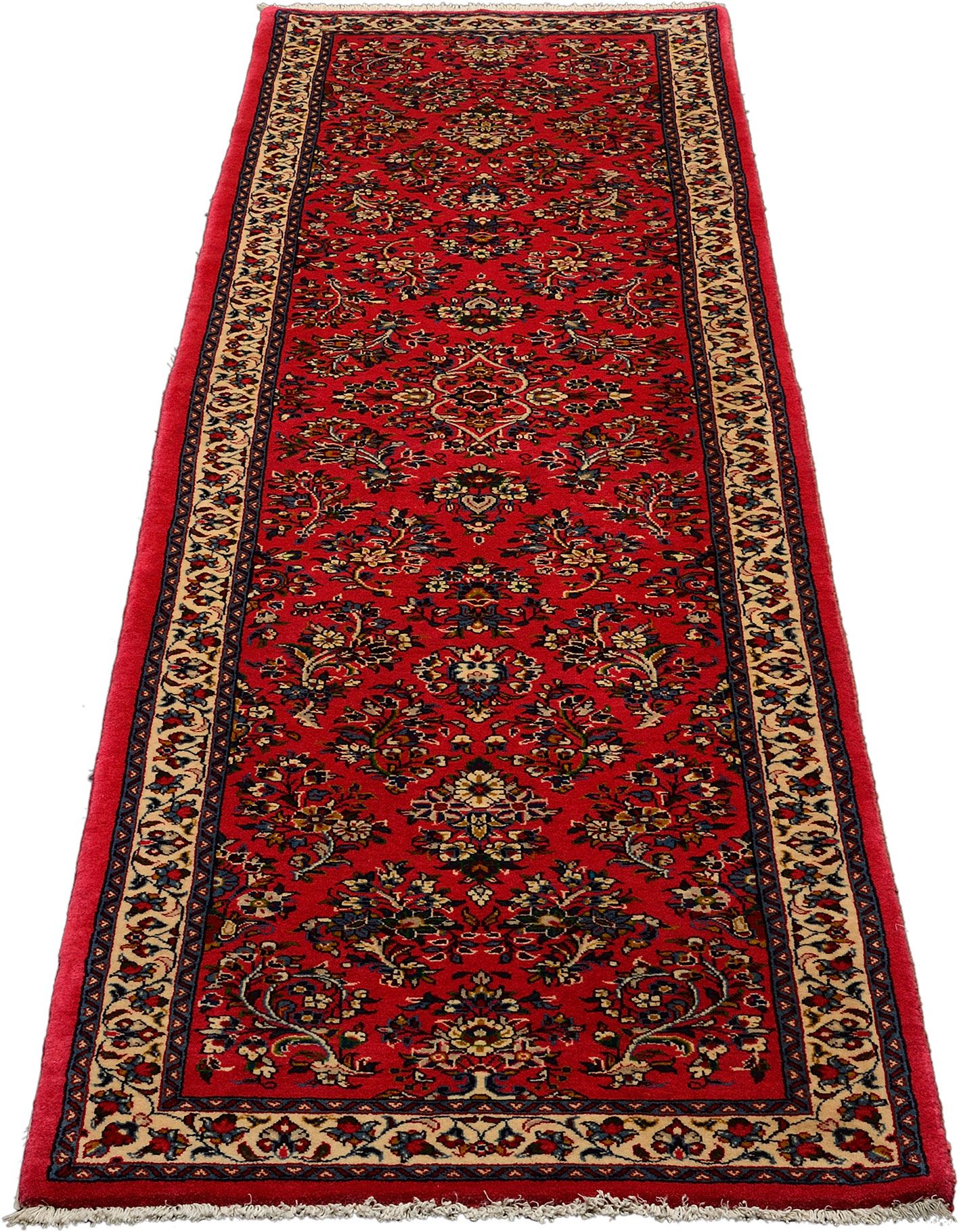 Sarough Perserteppich 85 × 313 cm aus Wolle, handgeknüpft