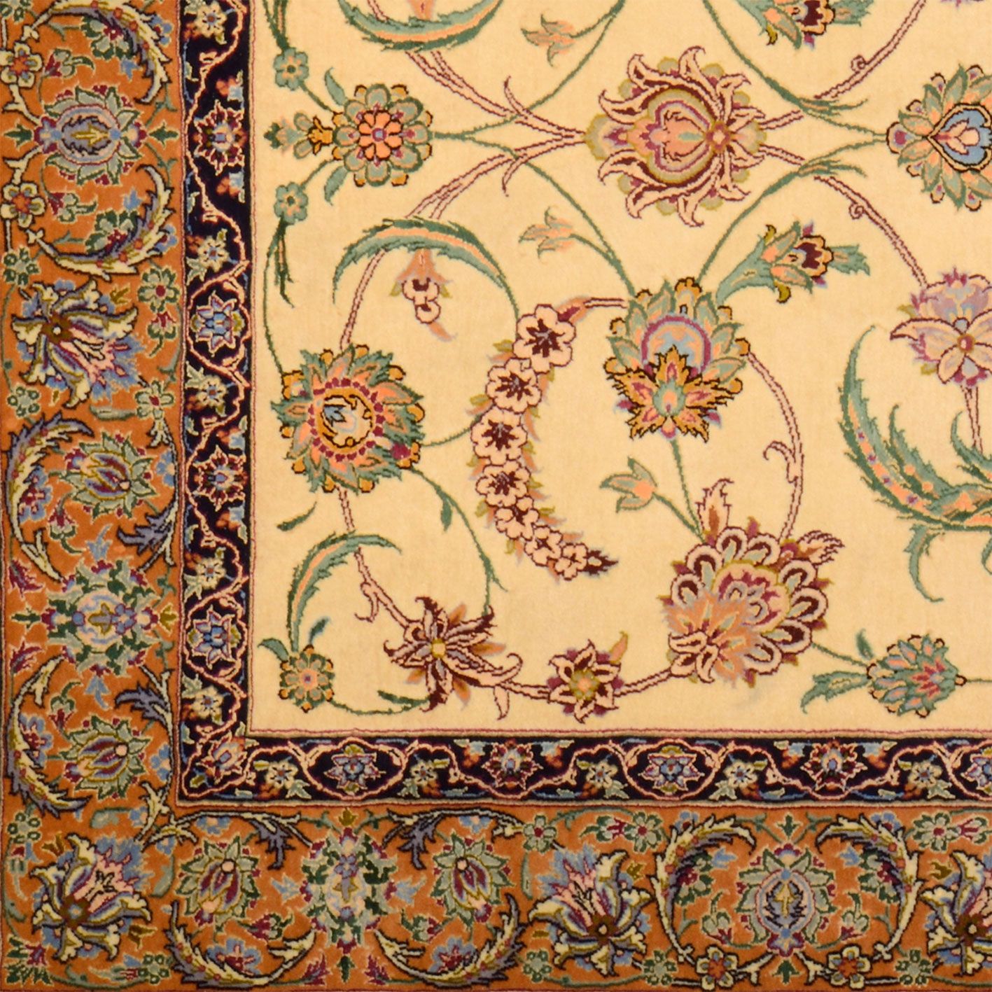 perserteppich-isfahan-110-x-162-cm-schurwolle-seide-handgeknupft-5 Isfahan Perserteppich 110 × 162 cm aus Wolle & Seide, handgeknüpft
