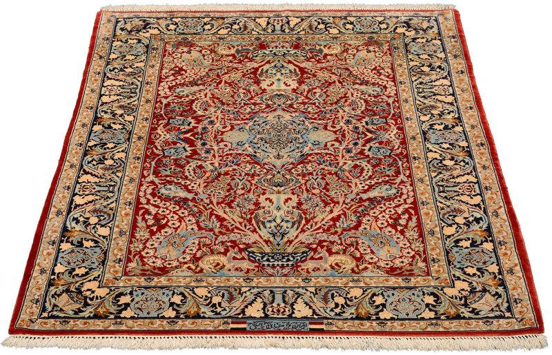 perserteppich-isfahan-114-x-169-cm-schurwolle-seide-handgeknupft-1 Handgeknüpfter Isfahan Perserteppich 114 × 169 cm