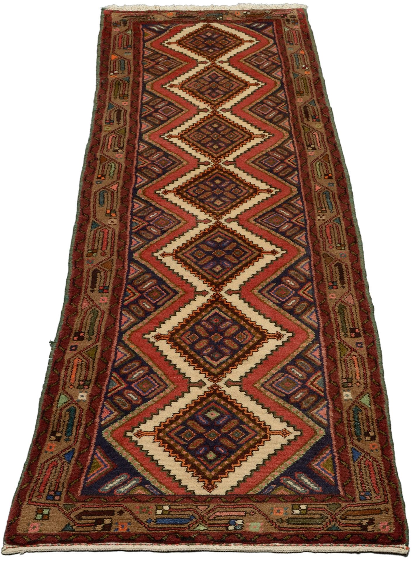 perserteppich-hamadan-83-x-278-cm-schurwolle-handgeknupft-1 Handgeknüpfter Perserteppich, 83 × 278 cm, Wolle
