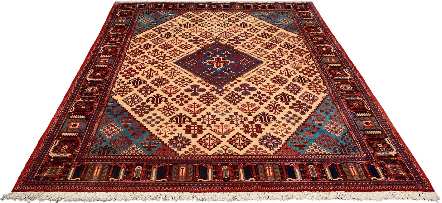 Perserteppich 224 × 323 cm aus Wolle, handgeknüpft