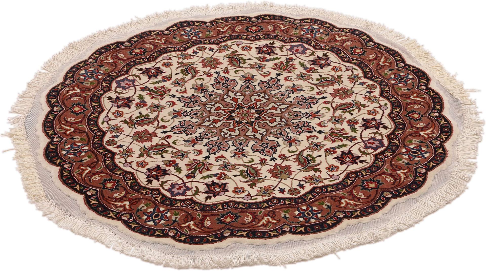 Täbriz Perserteppich aus Iran, 105 × 105 cm