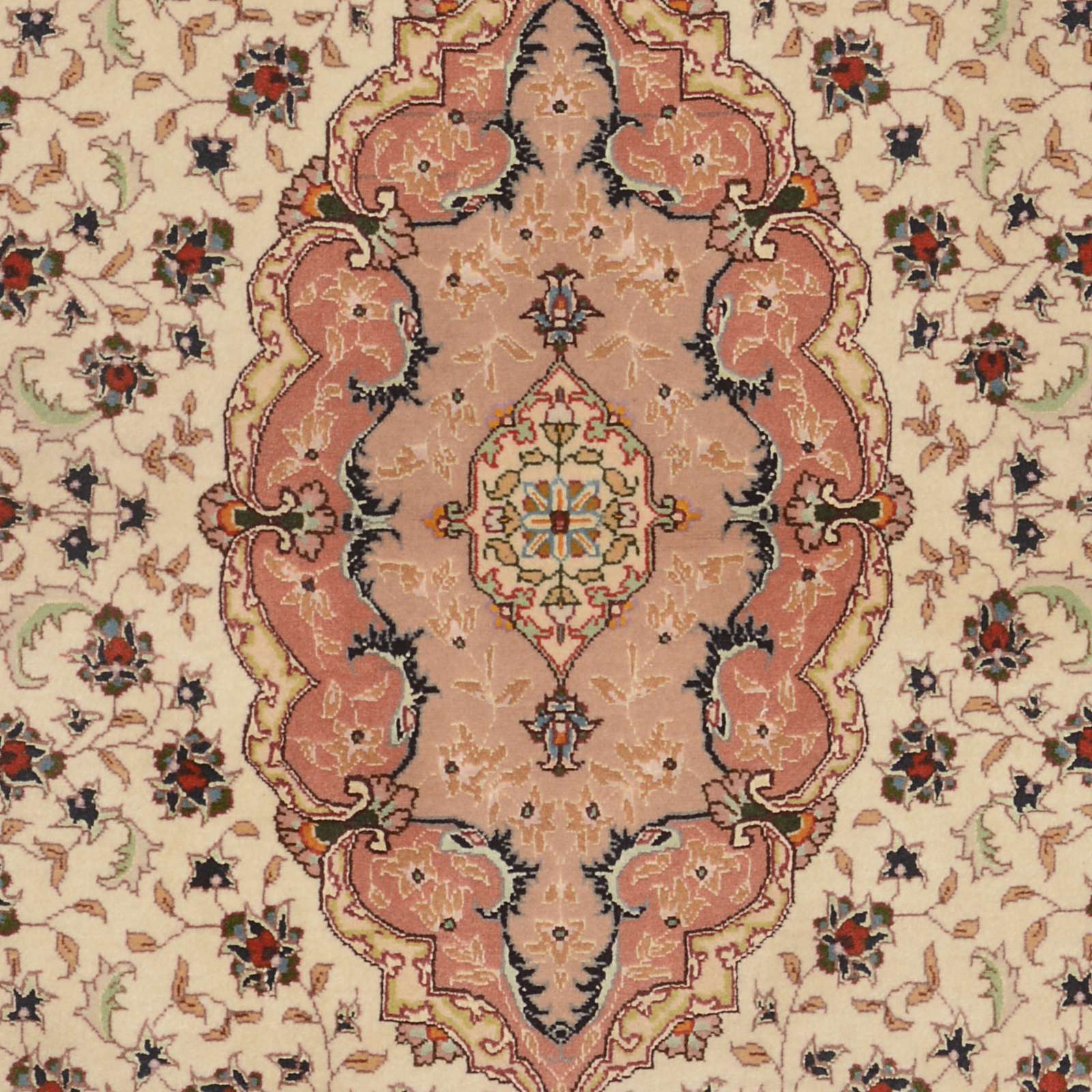 Täbriz Perserteppich 99 × 151 cm aus Wolle, handgeknüpft