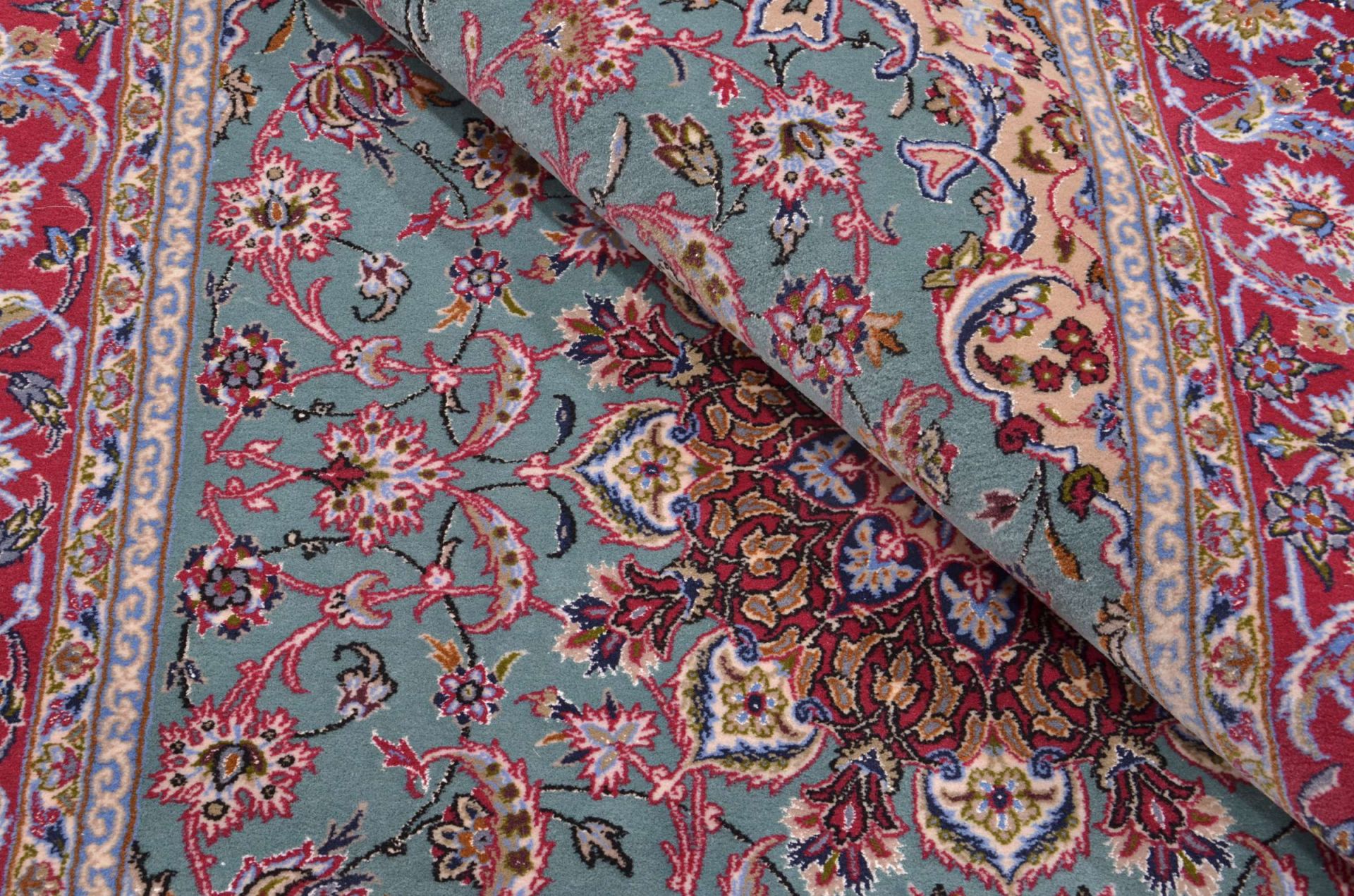 perserteppich-isfahan-109-x-161-cm-schurwolle-handgeknupft-3 Handgeknüpfter Isfahan Perserteppich 109 × 161 cm