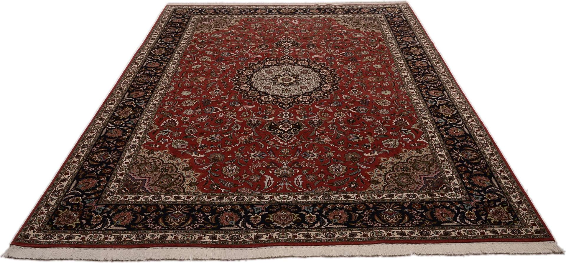 Handgeknüpfter Täbriz Perserteppich 255 × 362 cm