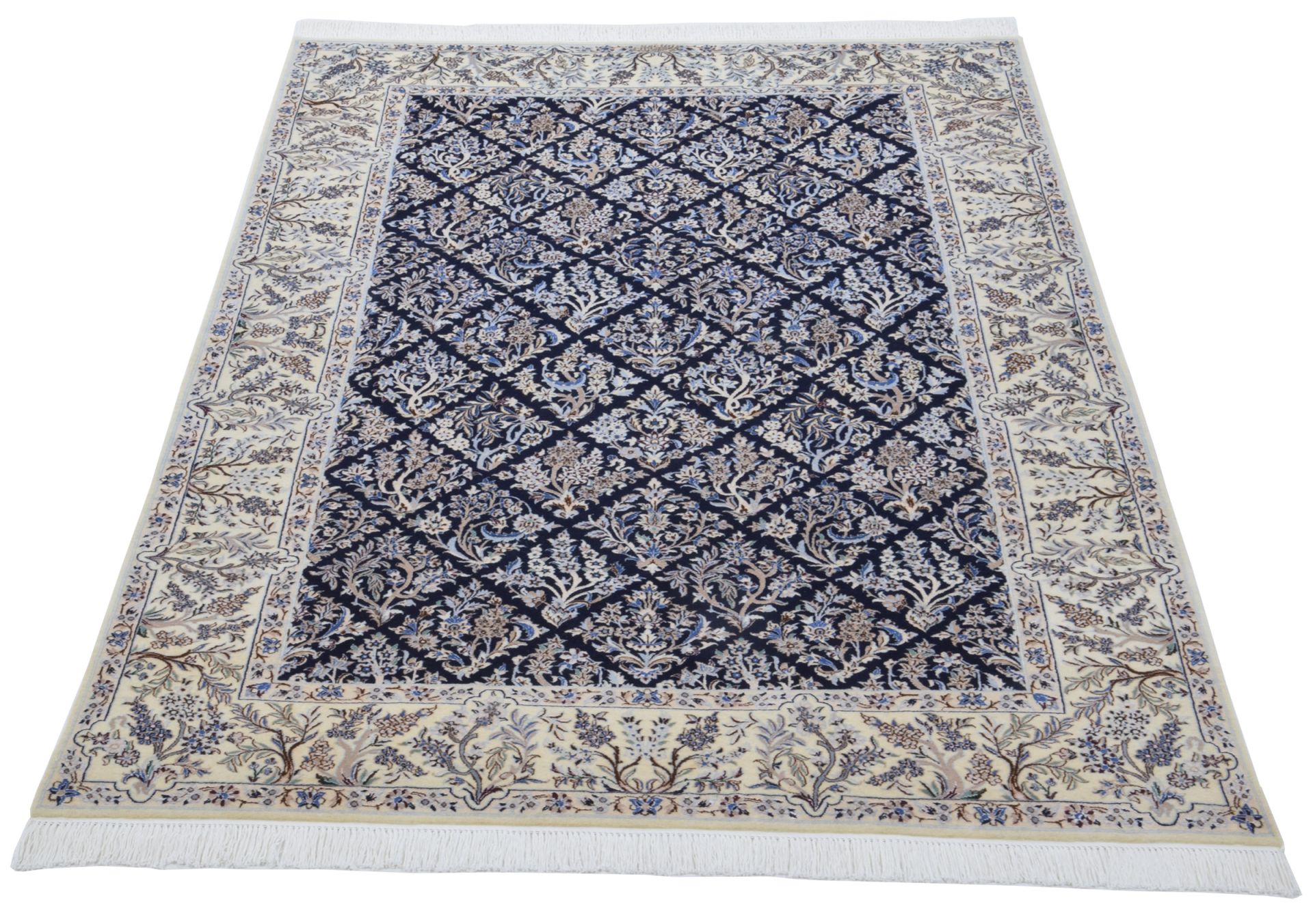 perserteppich-nain-150-x-236-cm-schurwolle-und-seide-handgeknupft-5 Nain Perserteppich 150 × 236 cm aus Wolle & Seide, handgeknüpft