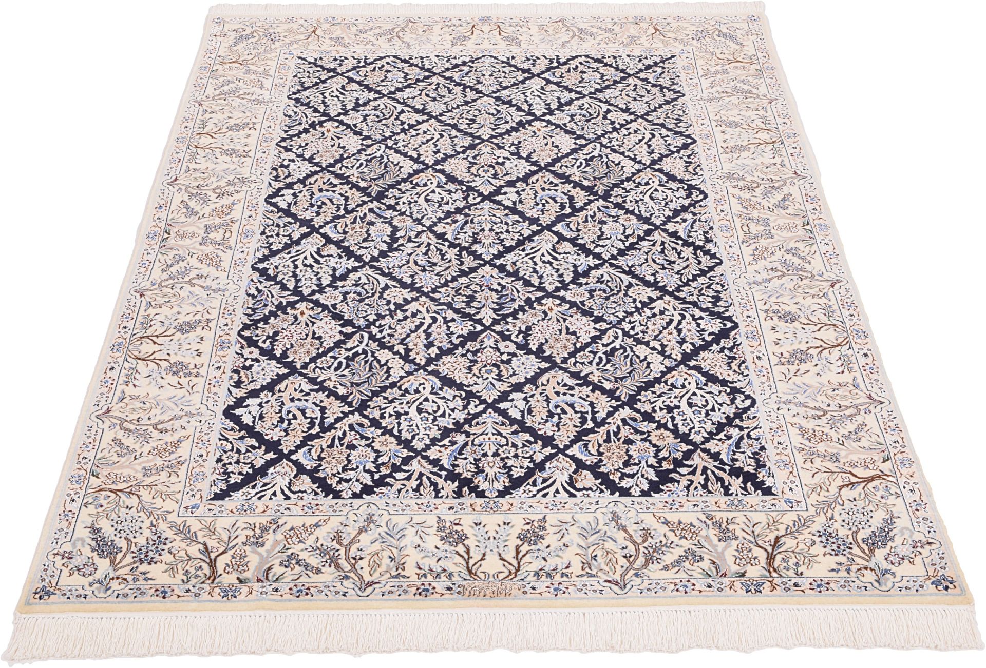 perserteppich-nain-150-x-236-cm-schurwolle-und-seide-handgeknupft-7 Nain Perserteppich 150 × 236 cm aus Wolle & Seide, handgeknüpft