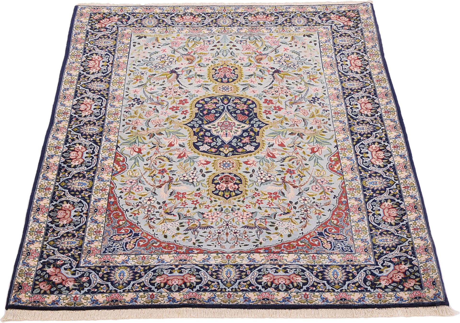 perserteppich-isfahan-111-x-164-cm-schurwolle-seide-handgeknupft-10 Handgeknüpfter Isfahan Perserteppich, 111 × 164 cm, Wolle & Seide